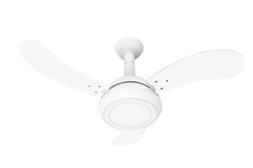 Ventilador De Teto One Led Com 3 Pás  (Branco/Pás Branca) 127v - Venti-Delta