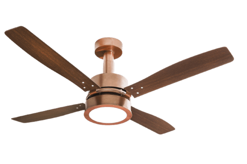 Ventilador De Teto Vintage Led Com 4 Pás  (Cobre/Pás Tabaco) 127v – Venti-Delta