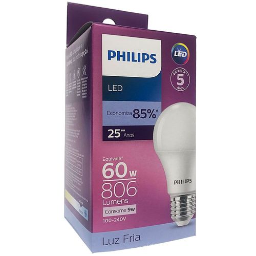 Lâmpada Led Bulbo 9w - Philips