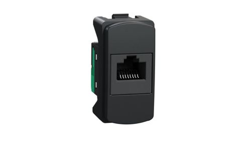 Tomada Miluz RJ45 (8 Fios) UTP CAT.5E S3B74101 Grafite - Schneider