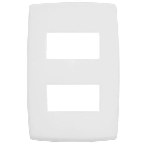 Placa 2x4 P/ 2 Postos Separados Horizontais Pial Plus Cod.618506 - Pial