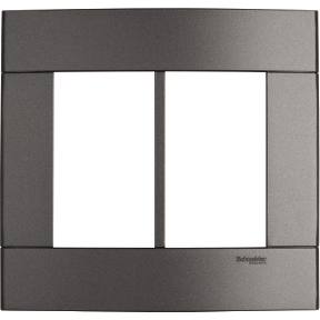 Placa 4x4 6 Postos Prata Fumê Decor - Schneider