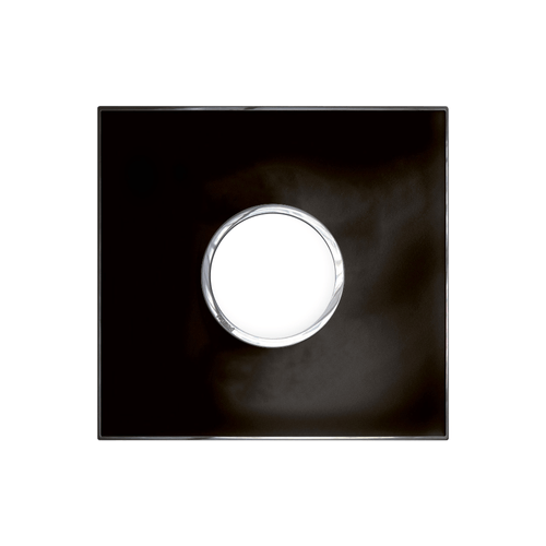 Placa 2postos 4x4 Redondo Mirror Black Arteor Cod.575643b - Pial