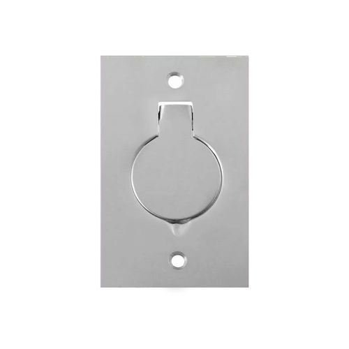 Placa Piso Inox 2x4 Para 1 Tomada Universal Cod.PI42/TU - Stamplac