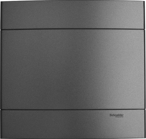 Placa 4x4 Cega Prata Fumê Decor - Schneider
