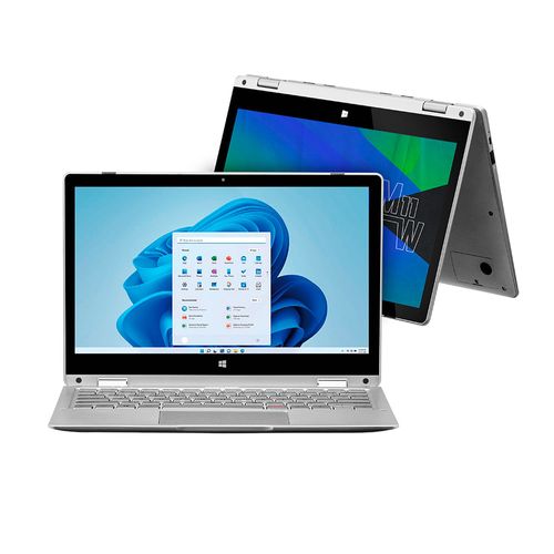 Notebook M11W Prime 2 em 1, com  Windows 11 Home, Processador Intel Celeron,  Tela 11,6 Pol + Microsoft 365 Personal e 1TB na Nuvem - PC280