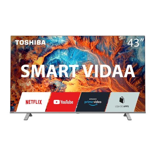 TV Toshiba 43 Polegadas DLED 4K Smart VIDAA - TB003