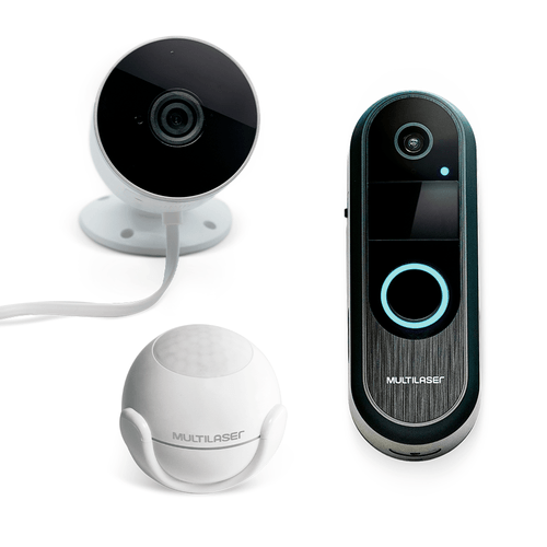 Combo Segurança - Câmera Externa com Vídeo Porteiro e Sensor de Presença Liv - SE222K