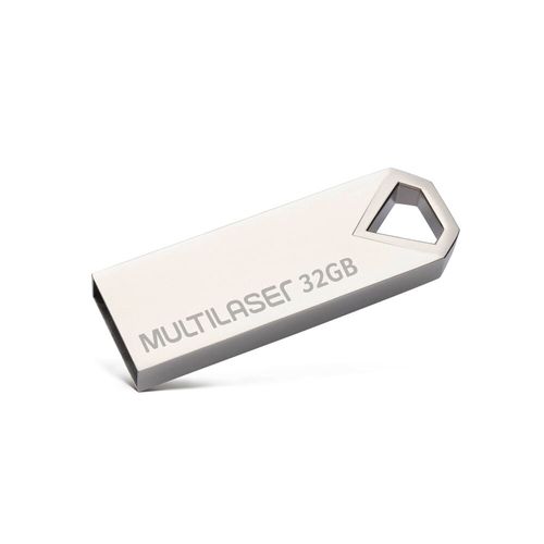 Pen drive Multilaser Diamond USB 2,0 Metálico