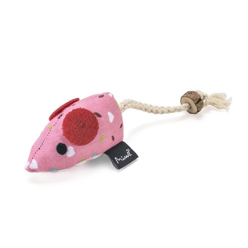 Brinquedo De Pelúcia Para Gatos Ratinho Deco Rosa Mimo - PP241