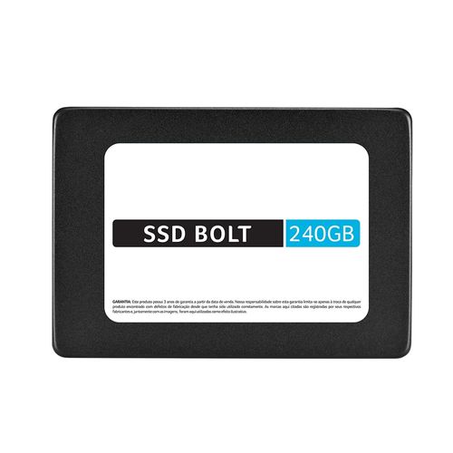 SSD Multilaser, 2.5 POL., Sata, 240GB, BOLT, Gravação até 400 MB/S - SS220