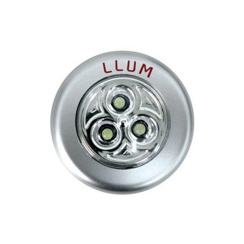 Luminaria Residencial Luz Noturna Led Button 3leds C/Pilhas - LLUM