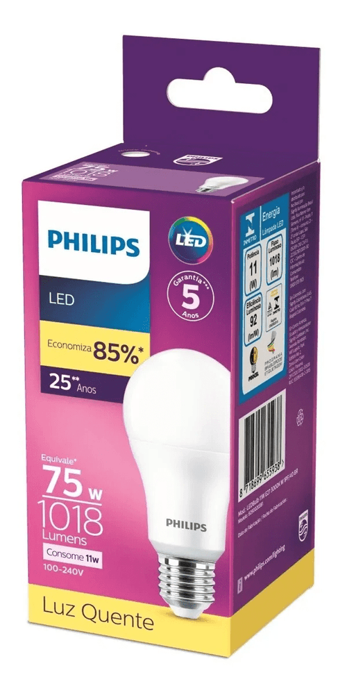 Lâmpada Led Bulbo 11w – Philips