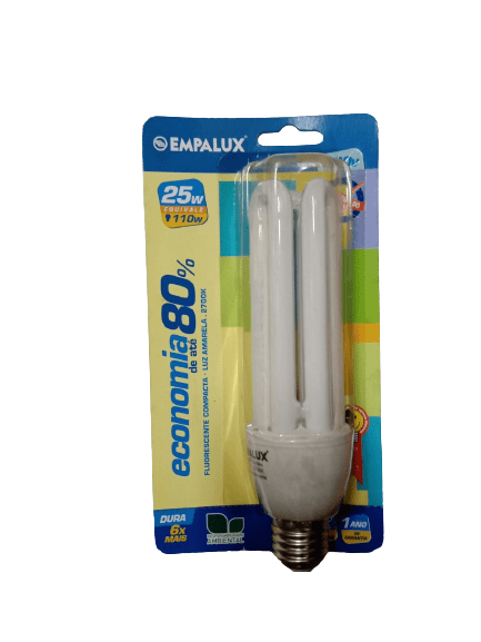 Lâmpada Fluor Compacta 25w 220v Branca Morna - Empalux
