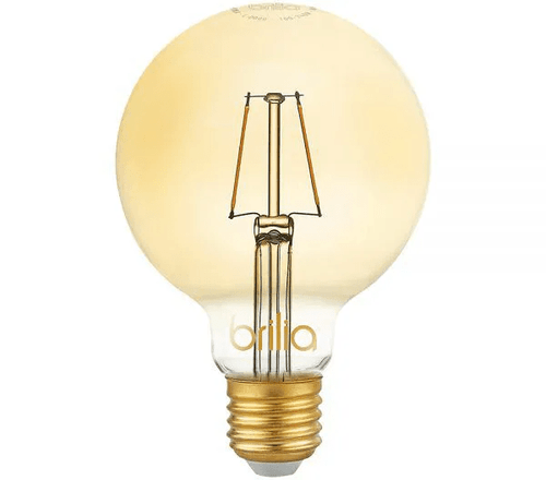 Lâmpada Led Filamento Ballon Vintage 2,5w Biv. E-27 200lms G95 Ref.438633 - Brilia