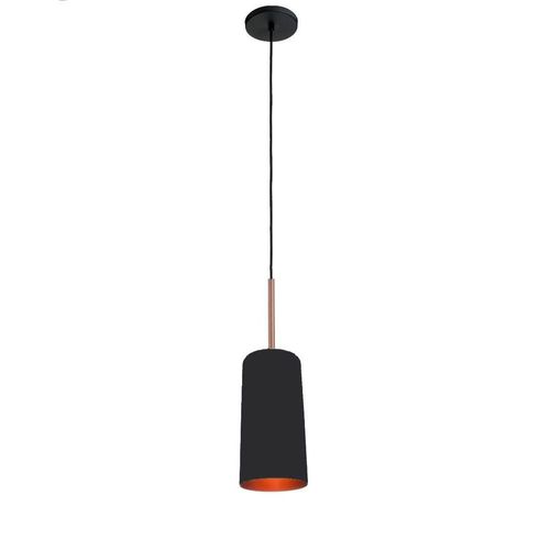 Pendente Alumínio Buquê 12cm Ref.454  Preto C/ Ouro - Itamonte