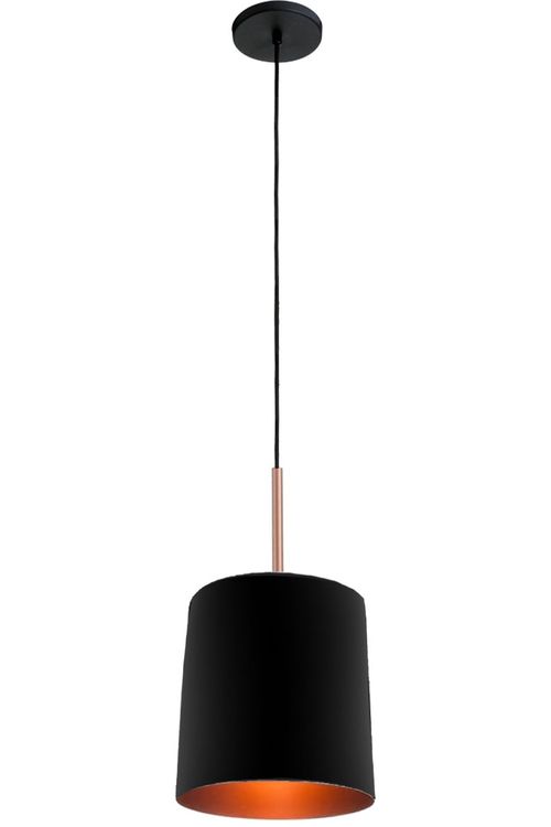 Pendente Alumínio Buquê 20cm Ref.455  Preto C/ Ouro -  Itamonte