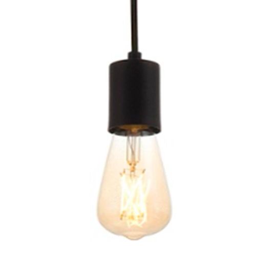 Pendente Alumínio Socket Ref.136/1 Preto – Itamonte