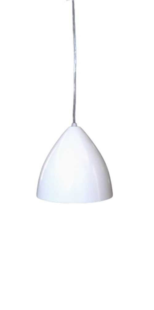 Pendente Alumínio Pera Branco Com Cobre - Thema