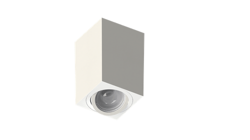 Plafon Sobrepor Quadrado Tower Face Plana 7X7X11CM P/1 Dic.Gu10 Se-385.2523 - Save Energy