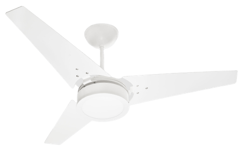 Ventilador De Teto Ideal Led Com 3 Pás  (Branco/Pás Branca) 127v – Venti-Delta