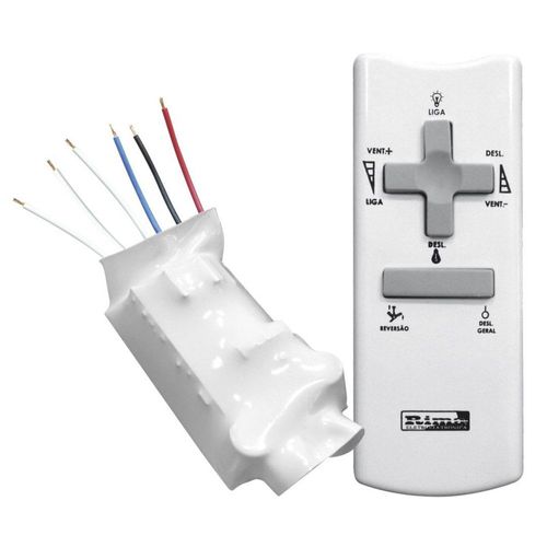 Controle Remoto Bivolt P/Ventilador Teto Ref.1100 Sem Capacitor - Rima