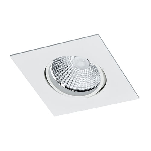 Spot Dicroica Embutir Quadrado Branco Fosco P/1 Dic.Gu10 Ref. Bl1084/1 - Bella Luce