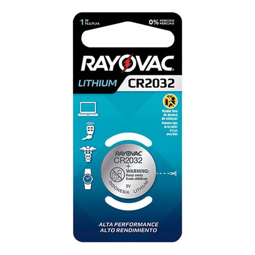 Pilha Botão Lithium CR2032 – Rayovac