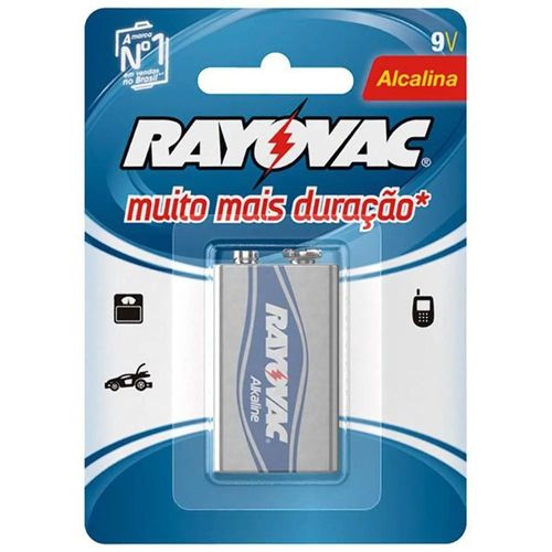 Pilha Alcalina 9v – Rayovac