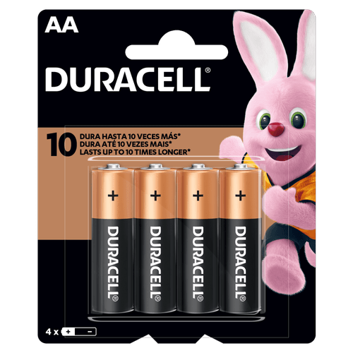 Pilha Alcalina AA 4 Unidades – Duracell