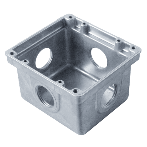 Caixa Passagem Alumínio 4 X 4 Alta A4-1/15-1 3/4" E005050231 - Wetzel
