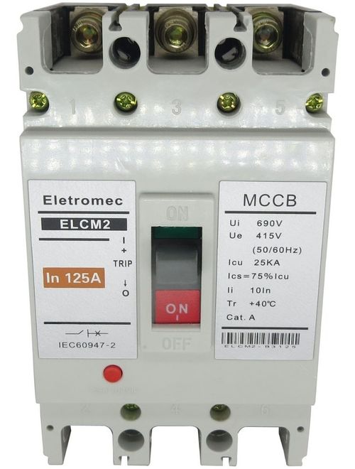 Disjuntor I. Tripolar Elcm2-B125 125a – Eletromec