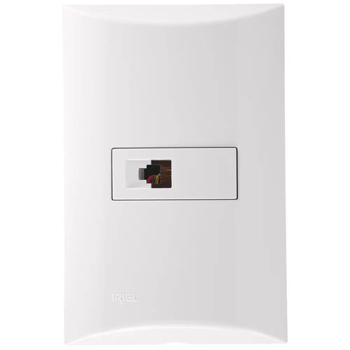 Placa Vertical Com Tomada Rj11 4 Fios Branca Brava – Siemens