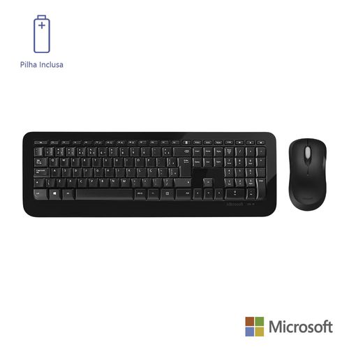 Microsoft Teclado e Mouse Sem Fio Desktop 850 USB Preto - PY900021