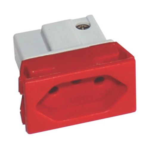 Tomada p/ Painel S-8623 20A 3 Polos (2P+T) c/ Borne Vermelho  - Steck