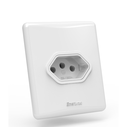 Tomada 2p+T 20a Linha E Ref.329-En Br - Enerbras