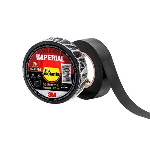 Fita Isolante Imperial Preta 18mm X 5mt – 3M