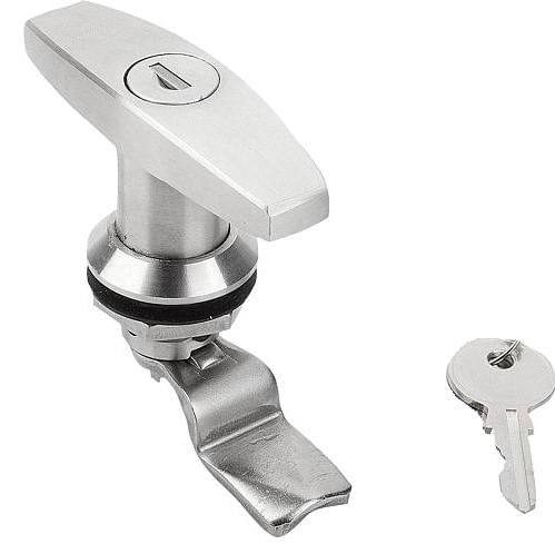 Fecho Lingueta Abaulada c/ Regulagem 30-39mm e Maçaneta T Cromada Miolo Yale Cod. 23252 - Tasco