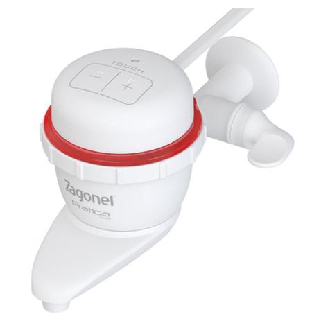 Torneira Elétrica Pratica Touch Eletrônica 5500W Branca - Zagonel