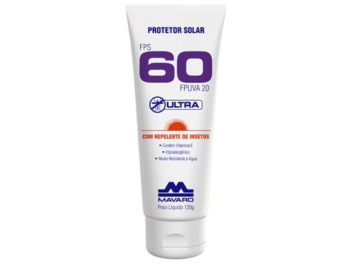 Protetor Solar Fps60 120g - Mavaro