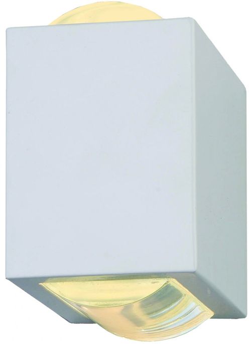 Arandela Alumínio Branca C/2 Lentes Área Externa Ref.703 Br - Femarte