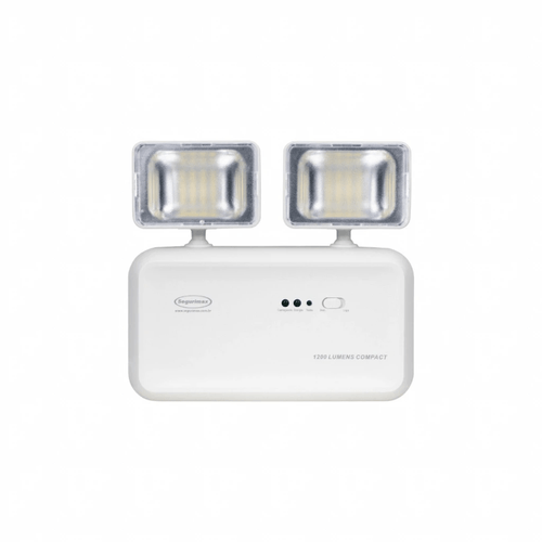 Luminária Emergência Autônoma Led Biv. 2 Faróis 48leds 1200lm Compact-36829 - Segurimax