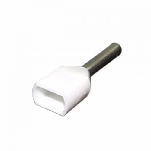 Terminal Pré-Isol Pino Ilhós Tubular Duplo Branco (0,50mm) - Penzel
