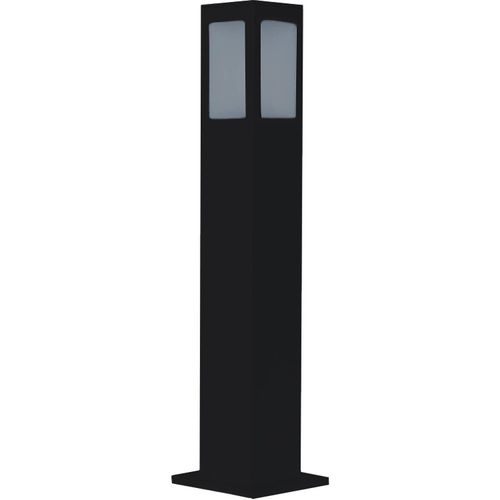 Poste Ornamental Balizador Quadrado Preto 50cm - Belly Lustre