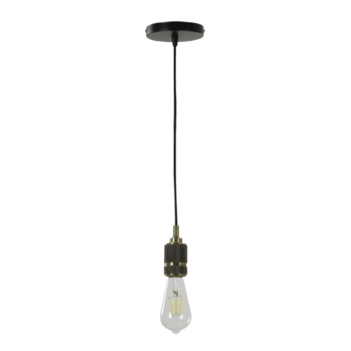 Pendente Alumínio Wino Ouro Velho 1.80 Mts P/1e-27 Ref.2265 - Nordecor