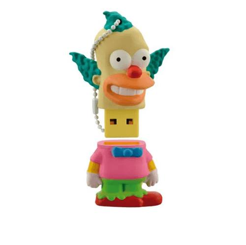 Pen Drive Krusty Simpsons 8GB USB Leitura 10MB/s e Gravação 3MB/s Multilaser - PD074