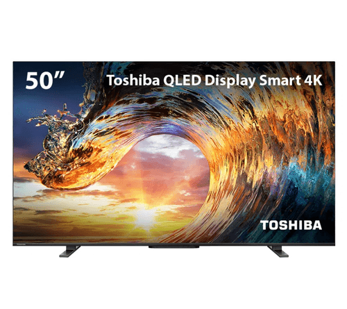Smart TV QLED 50'' 4K Toshiba 50M550LS VIDAA 3 HDMI 2 USB Wi-Fi - TB013M
