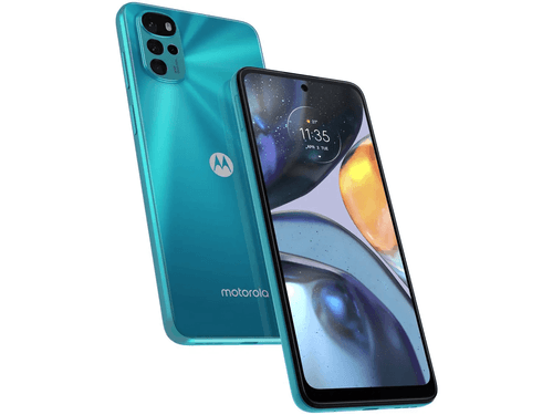 Smartphone Motorola Moto G22 128GB Azul 4G Octa-Core 4GB RAM 6,5” Câm Quádrupla Selfie 16MP
