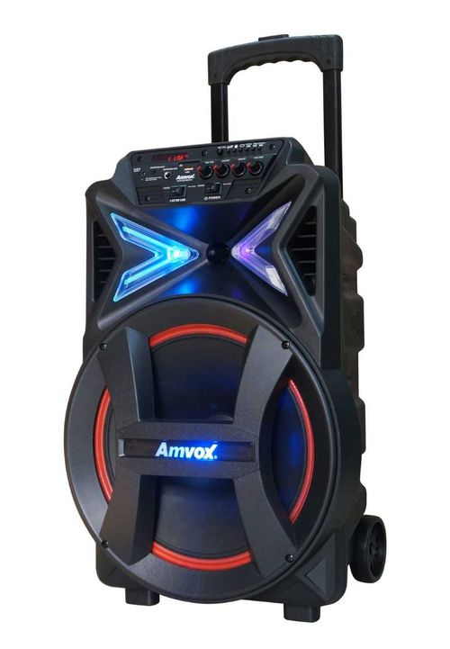 Caixa Amplificada Amvox ACA 400 Strondo 400W Bluetooth, Fm, Usb TWS