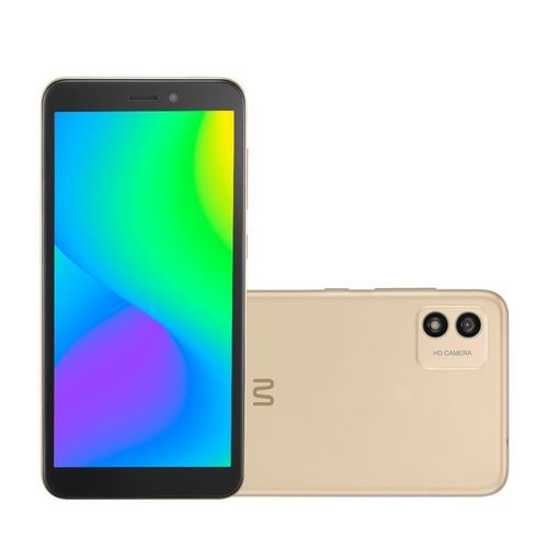 Smartphone Multi F 2 4G 32GB Tela 5.5 pol. Dual Chip 1GB RAM Câmera 5MP + Selfie 5MP Android 11 (Go edition) Quad Core - Dourado - P9174